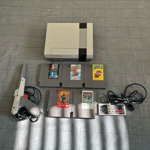Original Nintendo Nes System Console Super Mario game bundle
